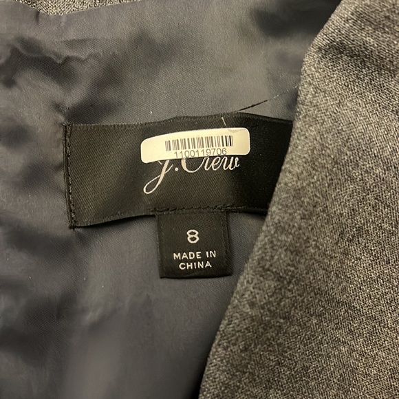 J. Crew Wool Blend Gray Sleeveless Dress Size 8 - Picture 5 of 6
